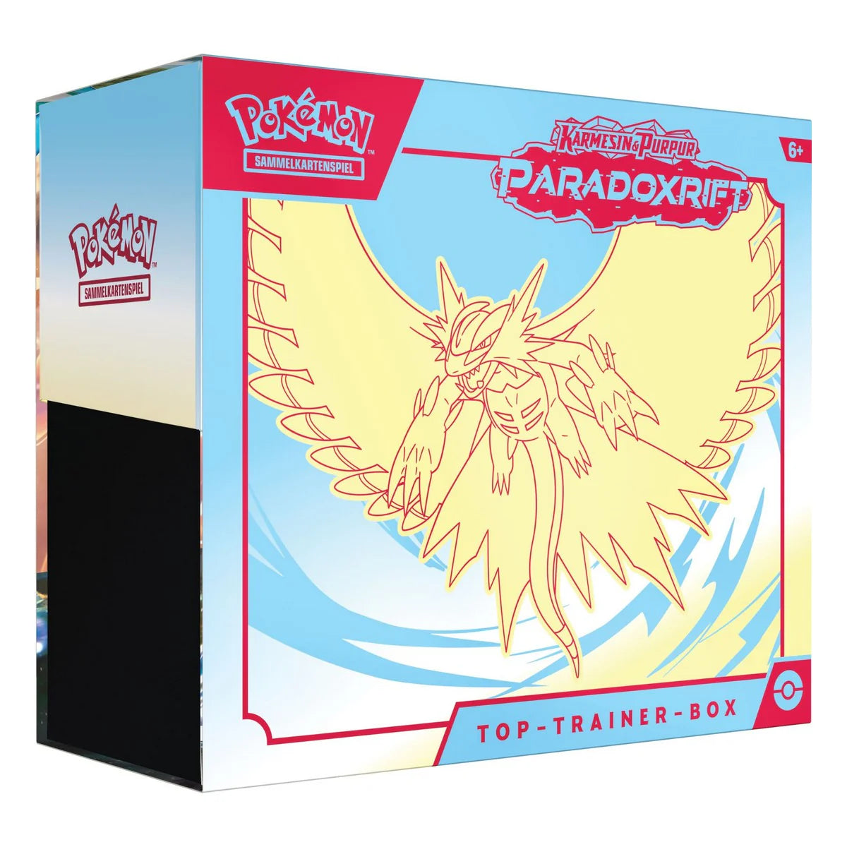 Pokémon Paradoxrift Top-Trainer-Box Donnersichel Vergangenheit Deutsch