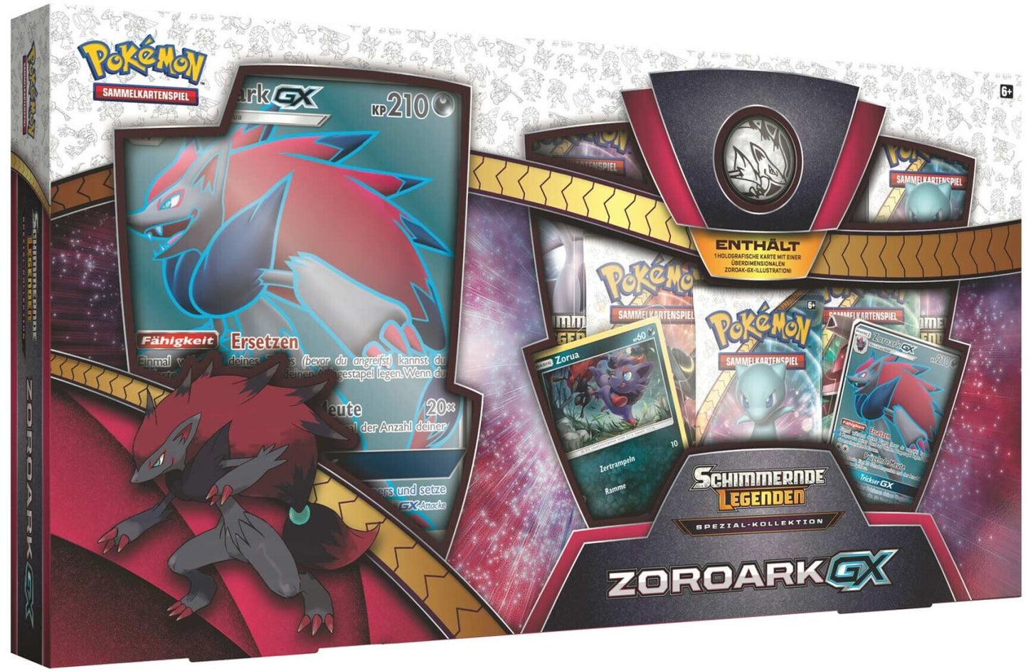 Sammelkarte Pokémon Schimmernde Legenden - Zoroark GX Box Deutsch