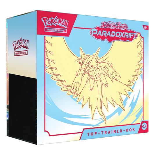 Pokémon Paradoxrift Top-Trainer-Box Donnersichel Vergangenheit Deutsch